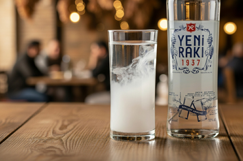 Raki – Das Geheimnis der Löwenmilch: Von Ursprung, Trinkkultur und dem Louche-Effekt Raki Louche-Effekt Titelbild