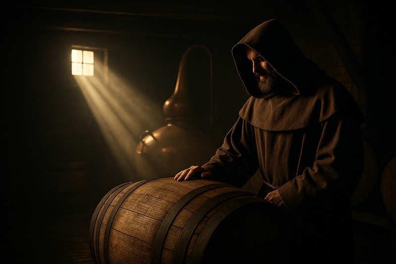 Whisky: Die Geschichte eines weltweiten Klassikers Whisky Herstellung Mönch im Keller